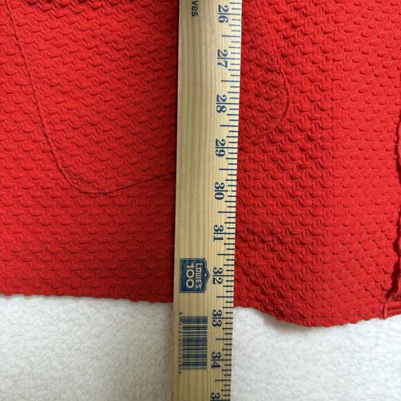 Joseph Ribkoff Womens Red Textured Knit Tunic Top Size 12 Artsy Lagenlook - Picture 8 of 8